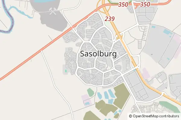 Mapa Sasolburg