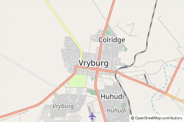 Mapa Vryburg