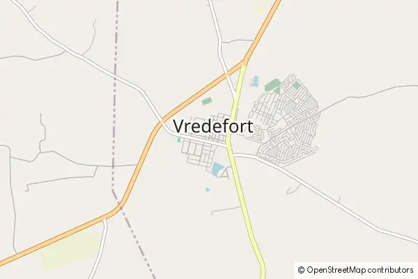 Mapa Vredefort