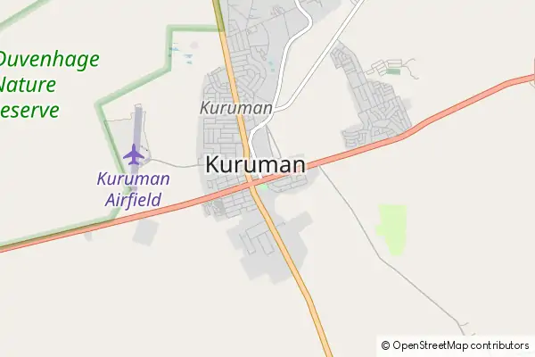 Mapa Kuruman