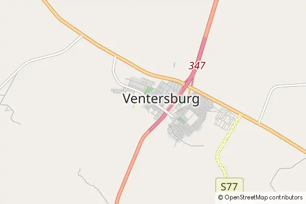 Mapa Ventersburg