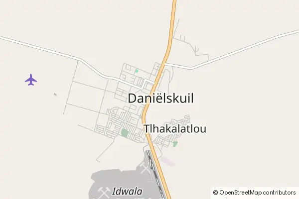 Mapa Daniëlskuil