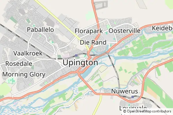 Mapa Upington