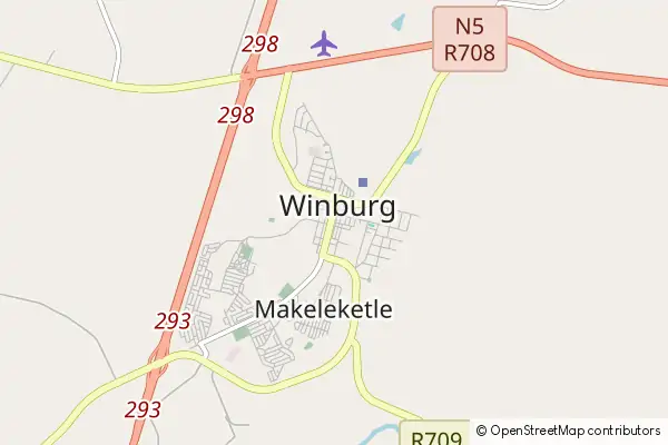 Mapa Winburg