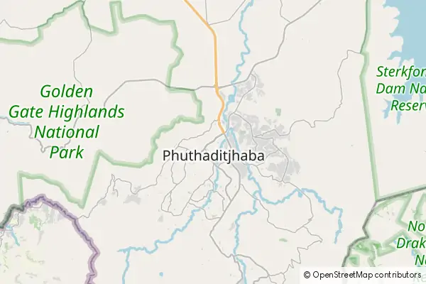 Mapa Phuthaditjhaba