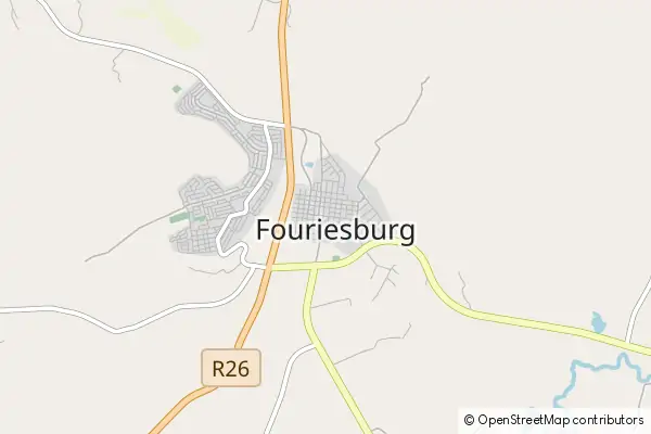 Mapa Fouriesburg