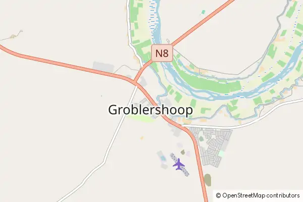 Mapa Groblershoop