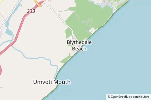 Mapa Blythedale Beach