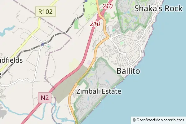 Mapa Ballito