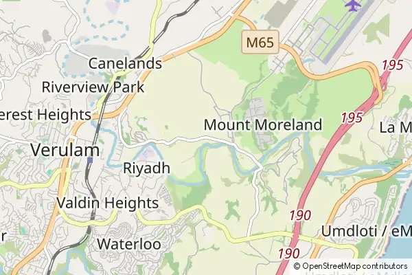 Mapa Mount Moreland