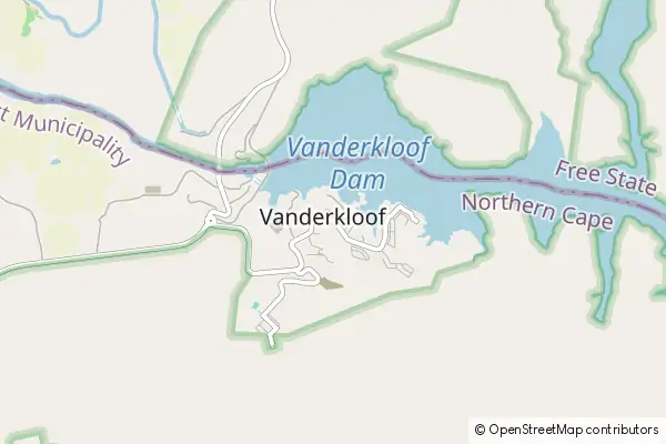 Mapa Vanderkloof