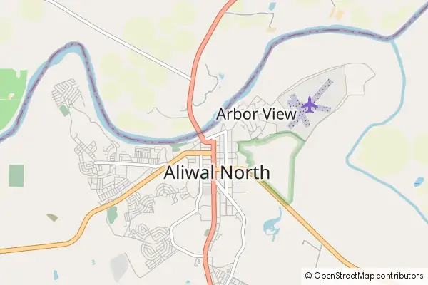 Mapa Aliwal North