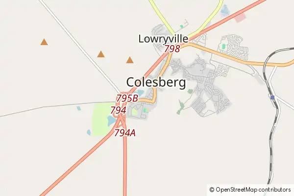 Mapa Colesberg