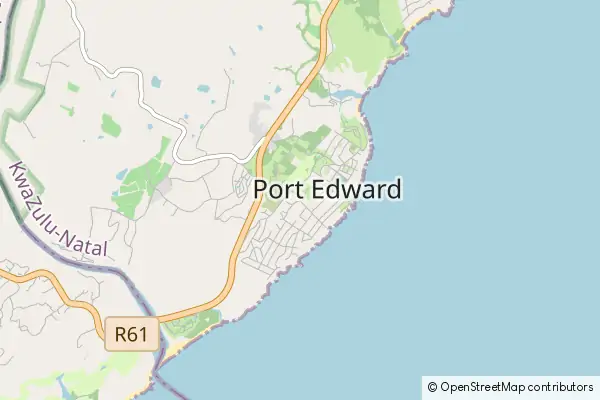 Mapa Port Edward