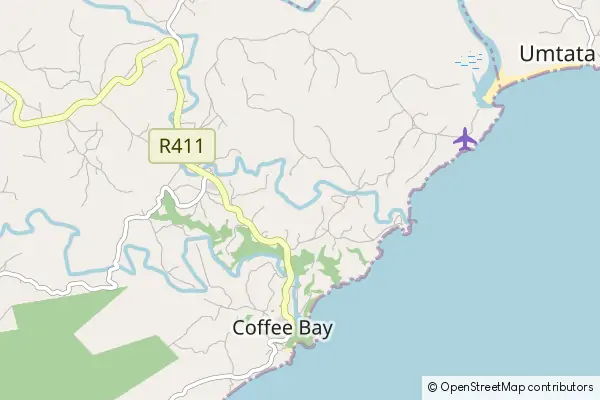 Mapa Coffee Bay