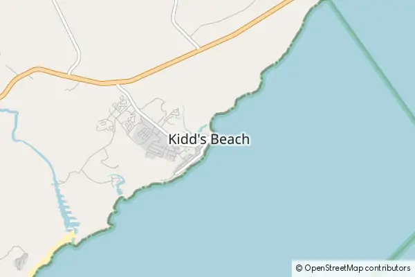 Mapa Kidd's Beach