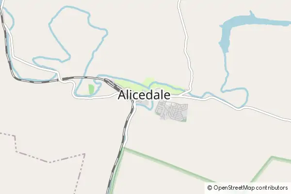 Mapa Alicedale