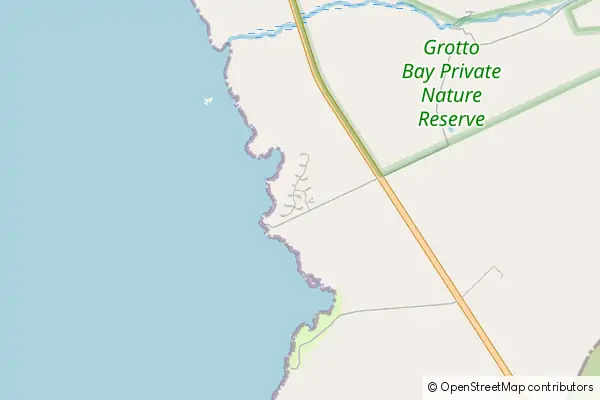 Mapa Grotto Bay