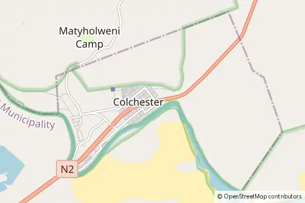 Mapa Colchester