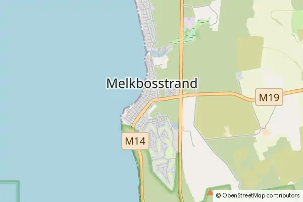 Mapa Melkbosstrand