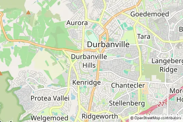 Mapa Durbanville Hills