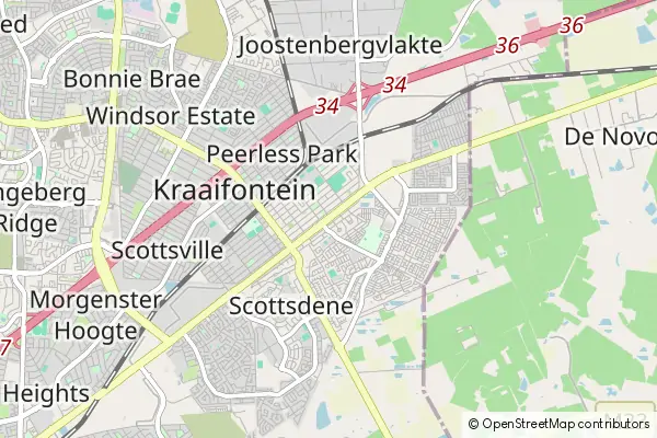 Mapa: Kraaifontein • © OpenStreetMap contributors Mapa Kraaifontein