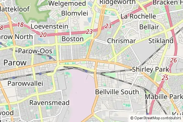 Mapa Park Narodowy Table Mountain