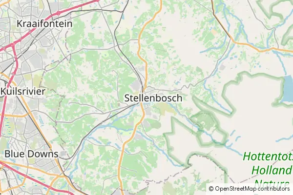 Mapa Stellenbosch