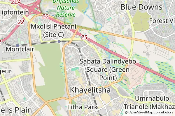 Mapa Khayelitsha