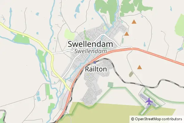 Mapa Swellendam