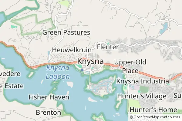 Mapa Knysna