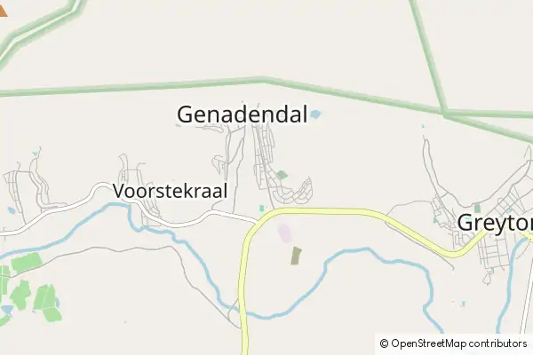 Mapa Genadendal