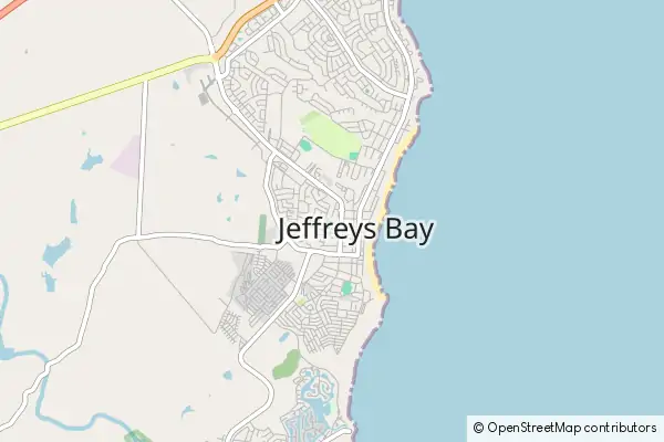 Mapa Jeffreys Bay