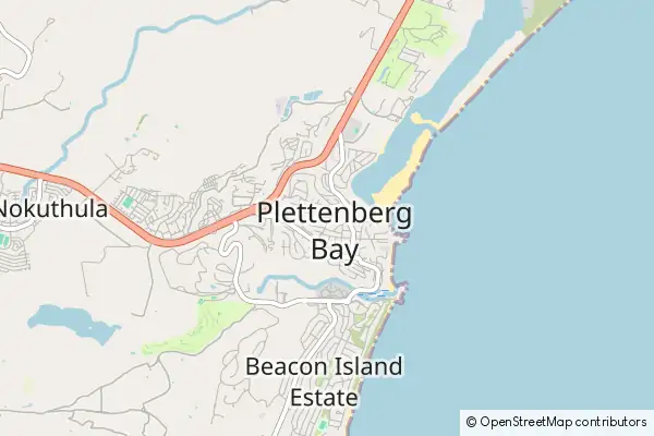 Mapa Plettenberg Bay