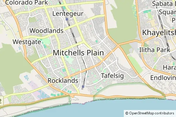 Mapa Mitchells Plain