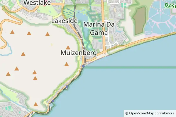 Mapa Muizenberg