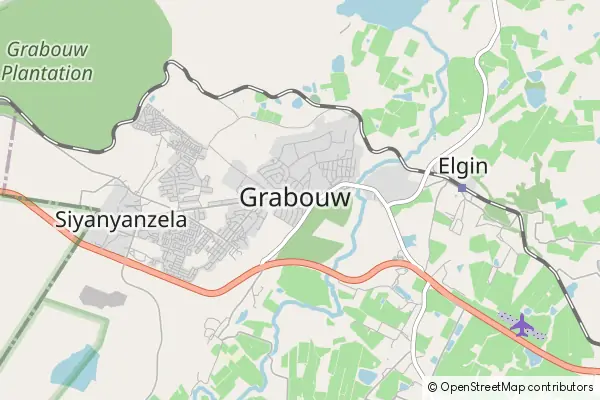 Mapa Grabouw