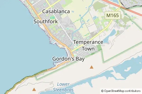 Mapa Gordon's Bay