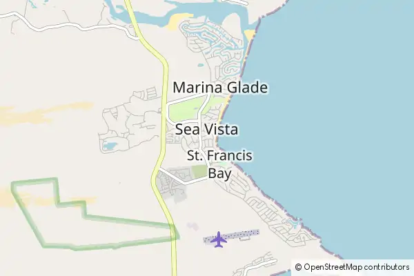 Mapa Saint Francis Bay