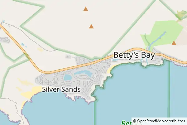 Mapa Betty's Bay