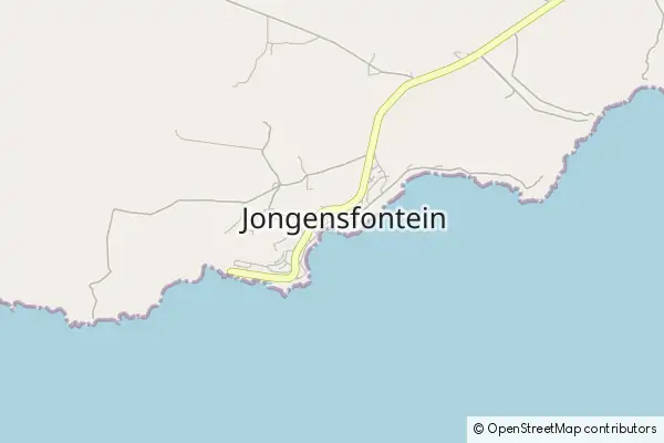 Mapa Jongensfontein