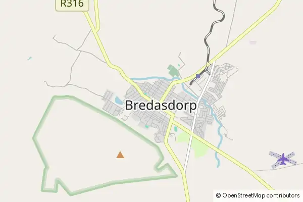 Mapa Bredasdorp