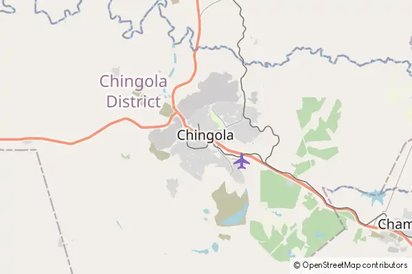 Mapa Chingola