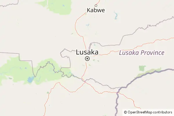 Mapa: Lusaka • © OpenStreetMap contributors Mapa Lusaka