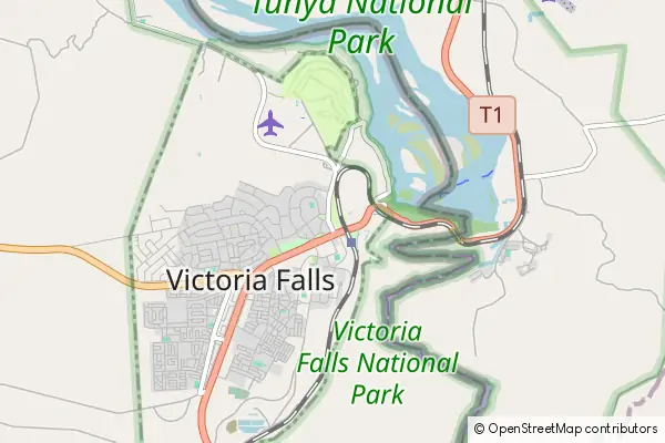 Mapa Victoria Falls