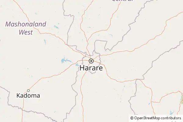 Mapa Harare