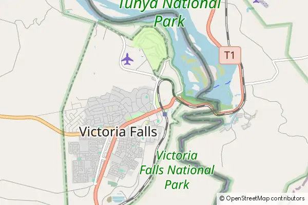 Mapa Victoria Falls