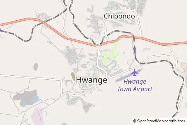 Mapa Hwange